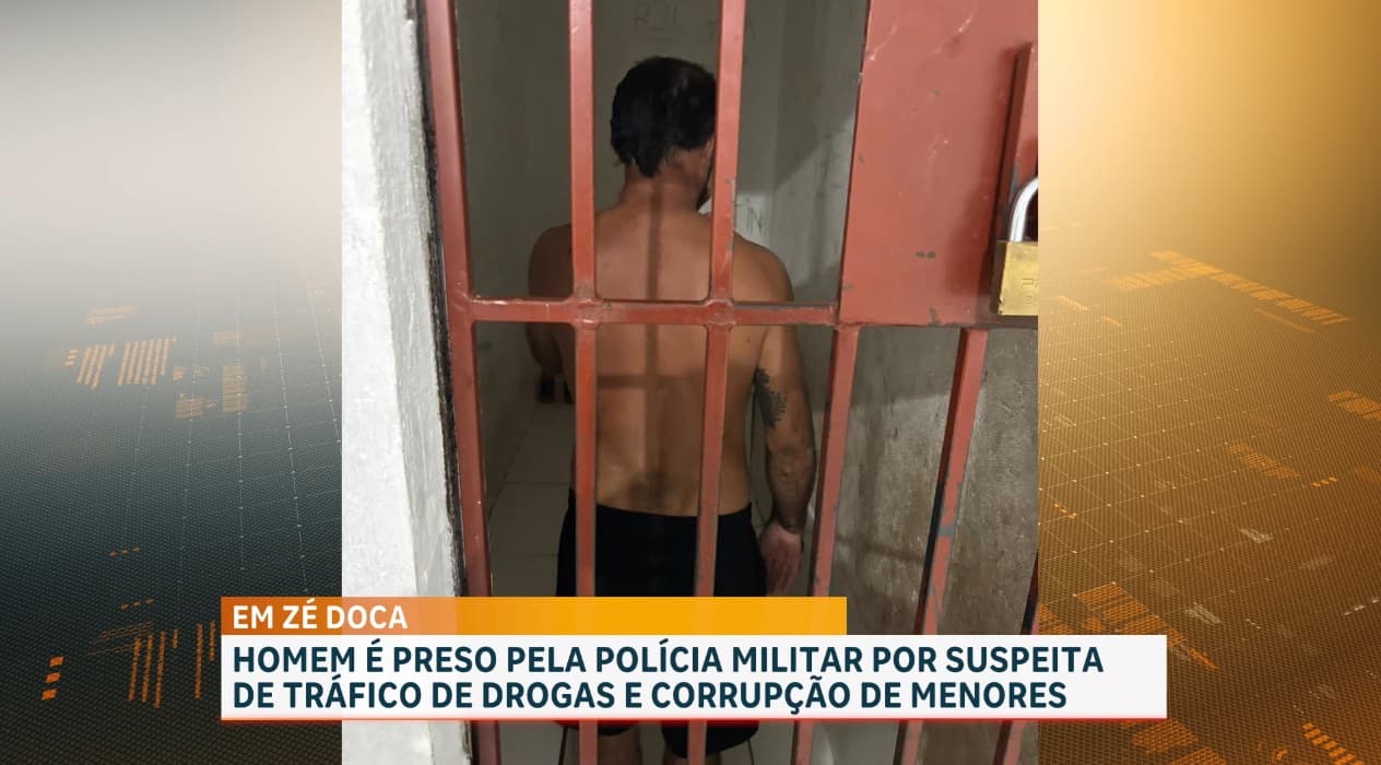 Homem é preso em Zé Doca: por tráfico de drogas e corrupção de menores