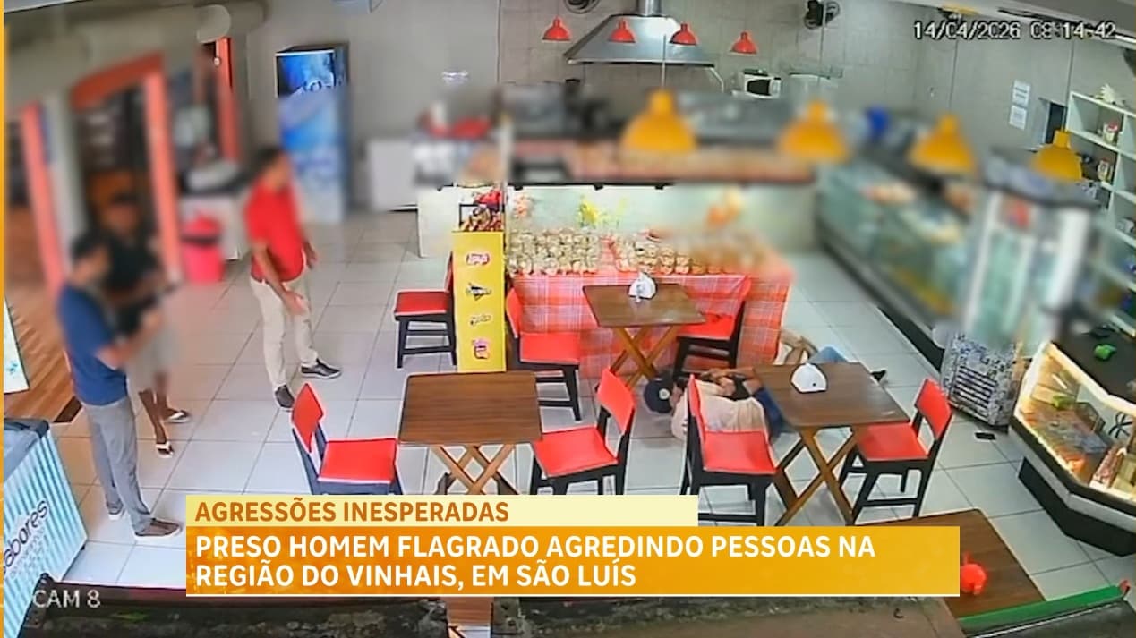 Homem é preso por agredir pessoa em padaria na região do Vinhais