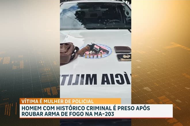Homem é preso em São Luís após roubar bolsa contendo arma de fogo no bairro Olho d’Água