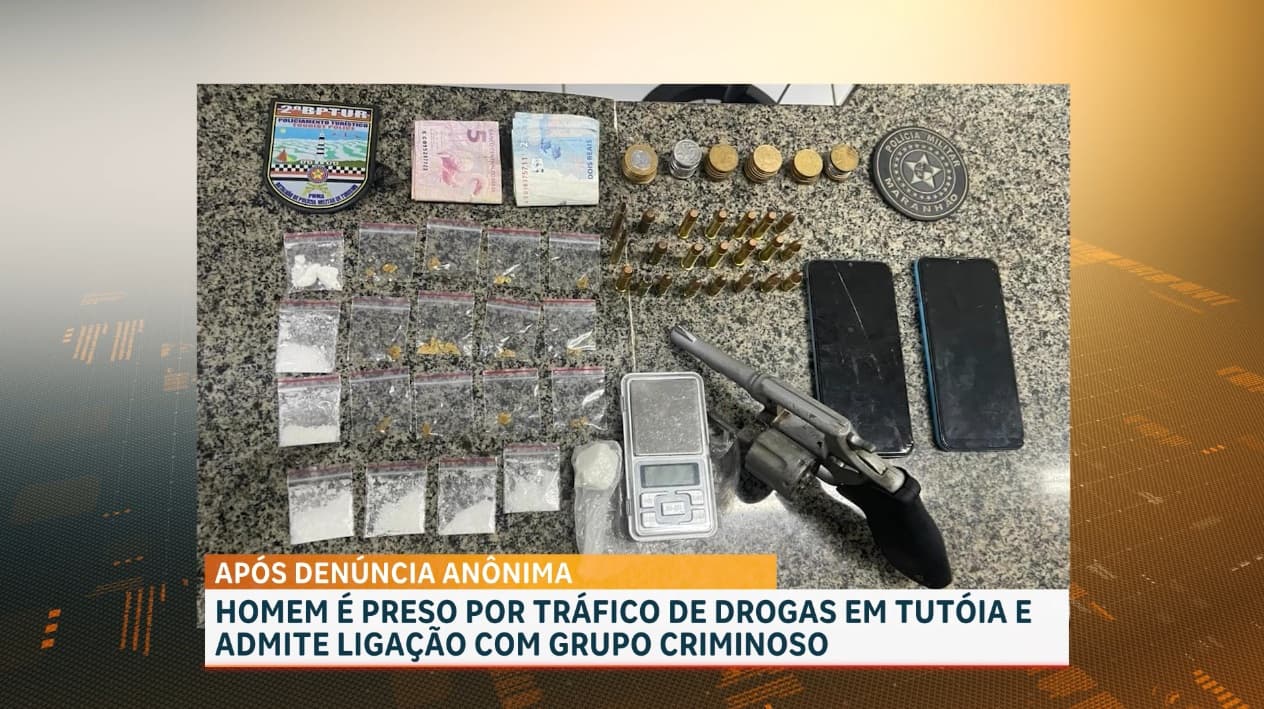 Homem é preso por suspeita de tráfico de drogas em Tutoia; ele revelou ser membro de grupo criminoso