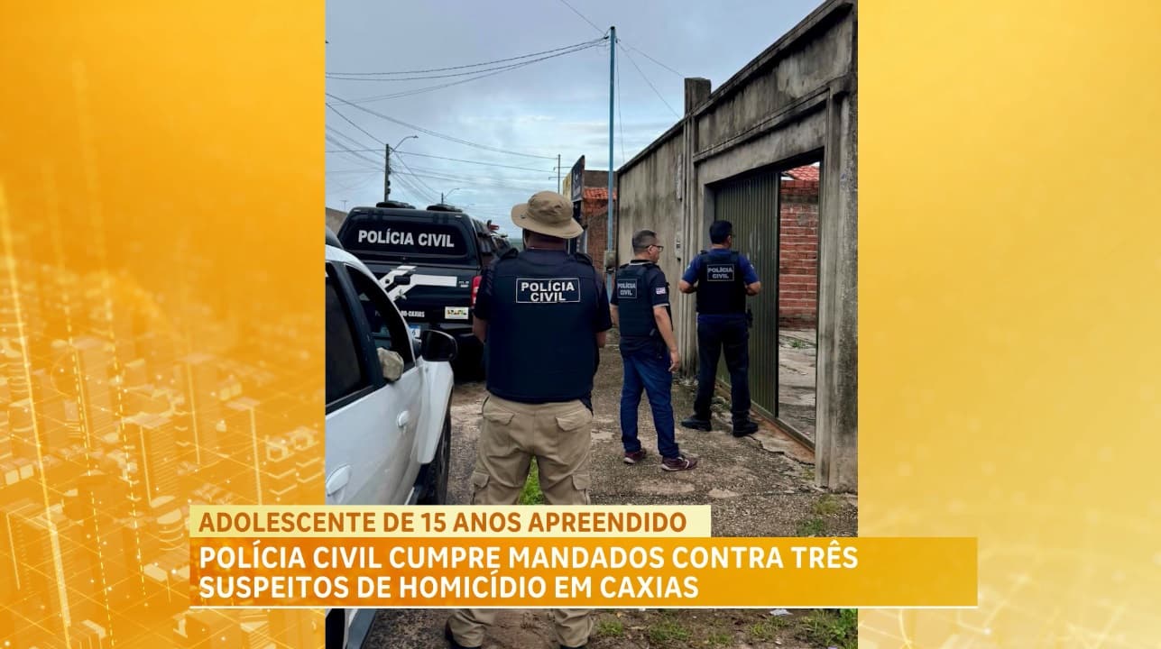 Polícia Civil cumpre mandados contra três suspeitos de homicídio, em Caxias