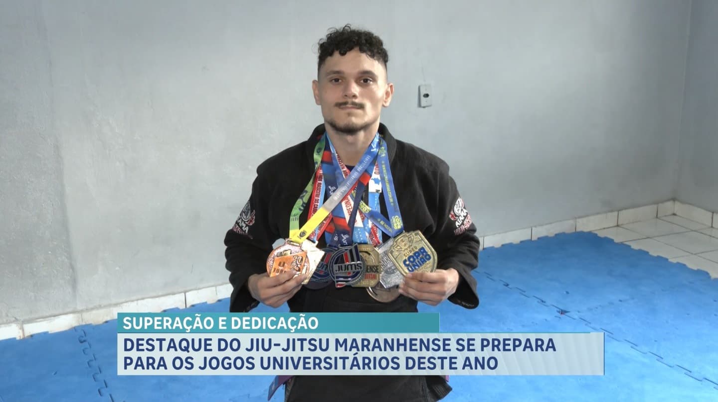 Atleta maranhense intensifica treinos de jiu-jítsu para os Jogos Universitários Brasileiros