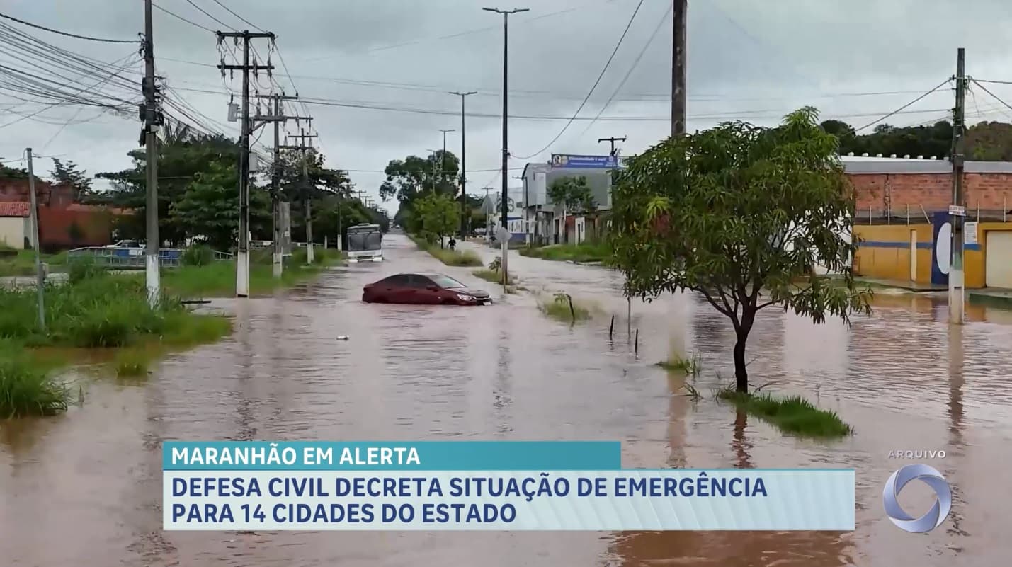Maranhão em alerta com chuvas intensas e cidades em emergência