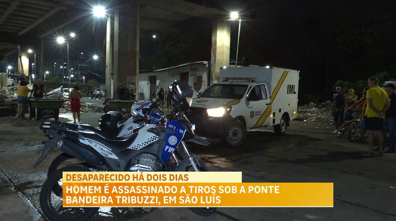 Carroceiro é morto a tiros sob a Ponte Bandeira Tribuzzi, em São Luís