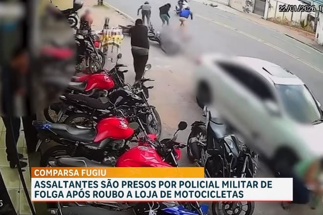 Policiais de folga frustram assalto em loja de motocicletas no bairro Anil