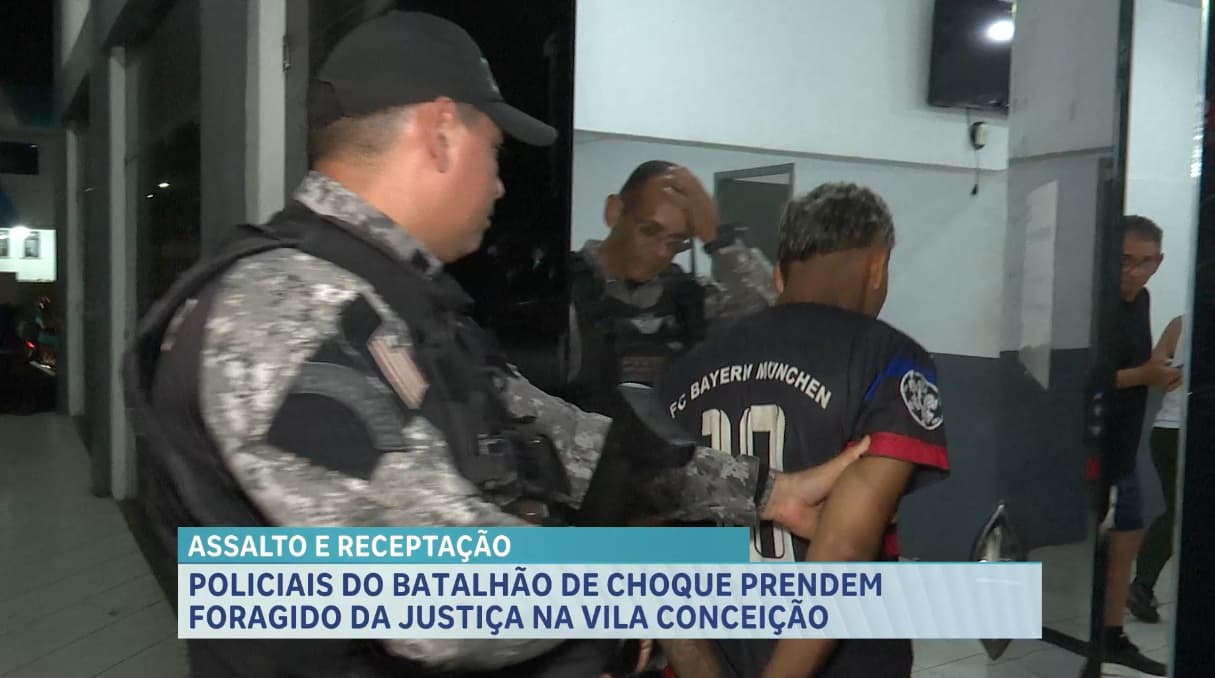 Batalhão de Choque prende foragido da justiça na Vila Conceição