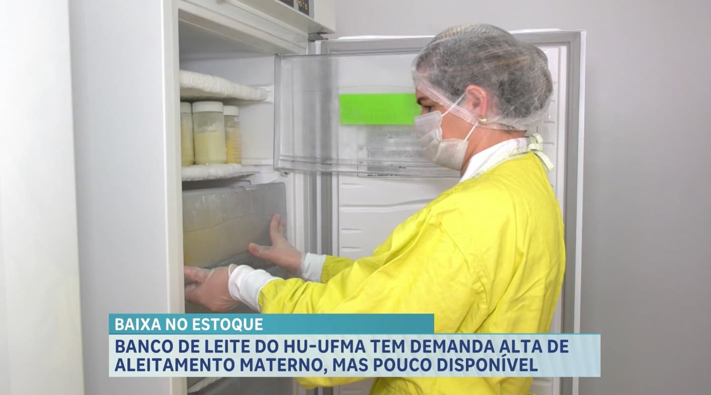 Baixo estoque de leite humano preocupa Banco de Leite do HU-UFMA