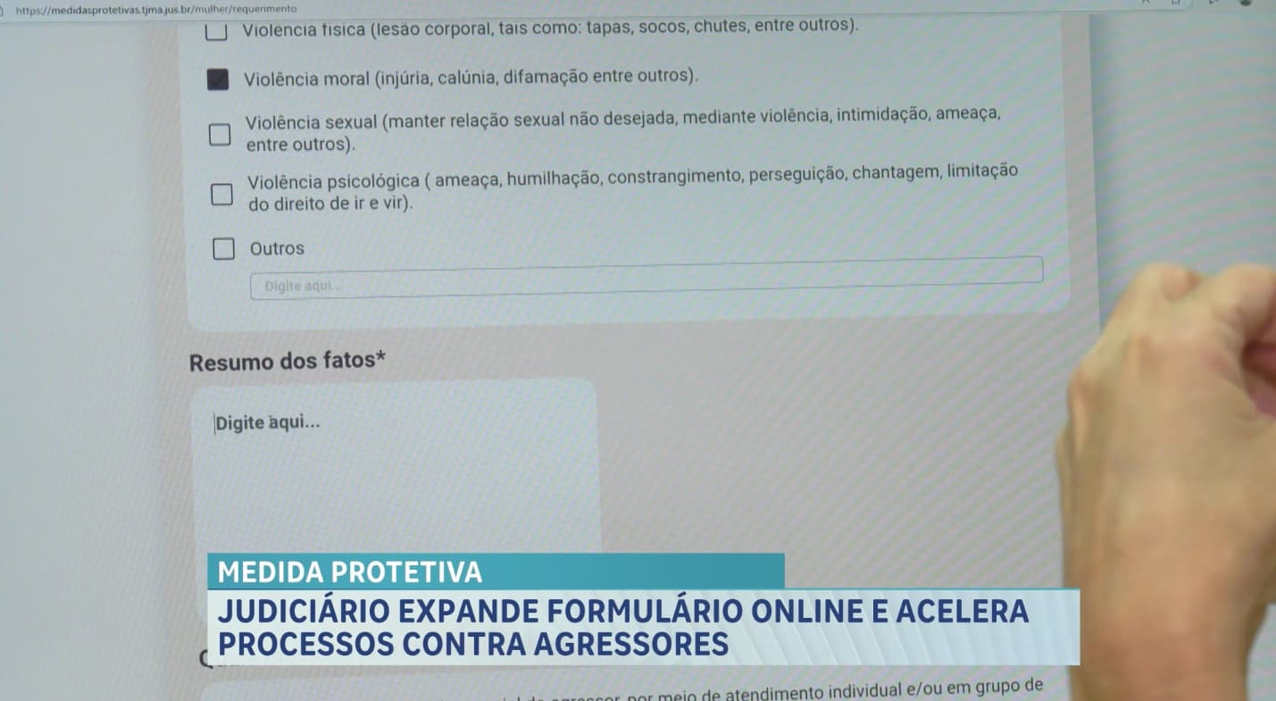 Formulário online são disponibilizados para solicitação de medidas protetivas