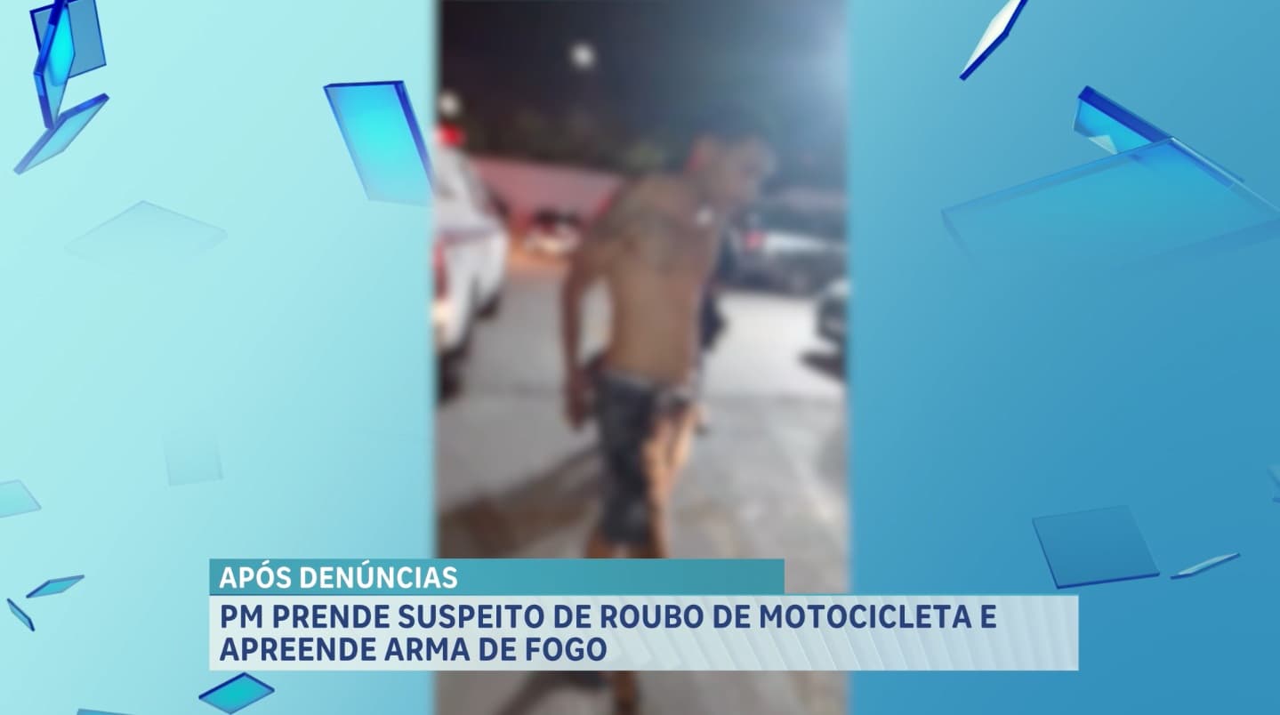 Suspeito de roubo de motocicleta é preso pelo 6º Batalhão na Cidade Operária