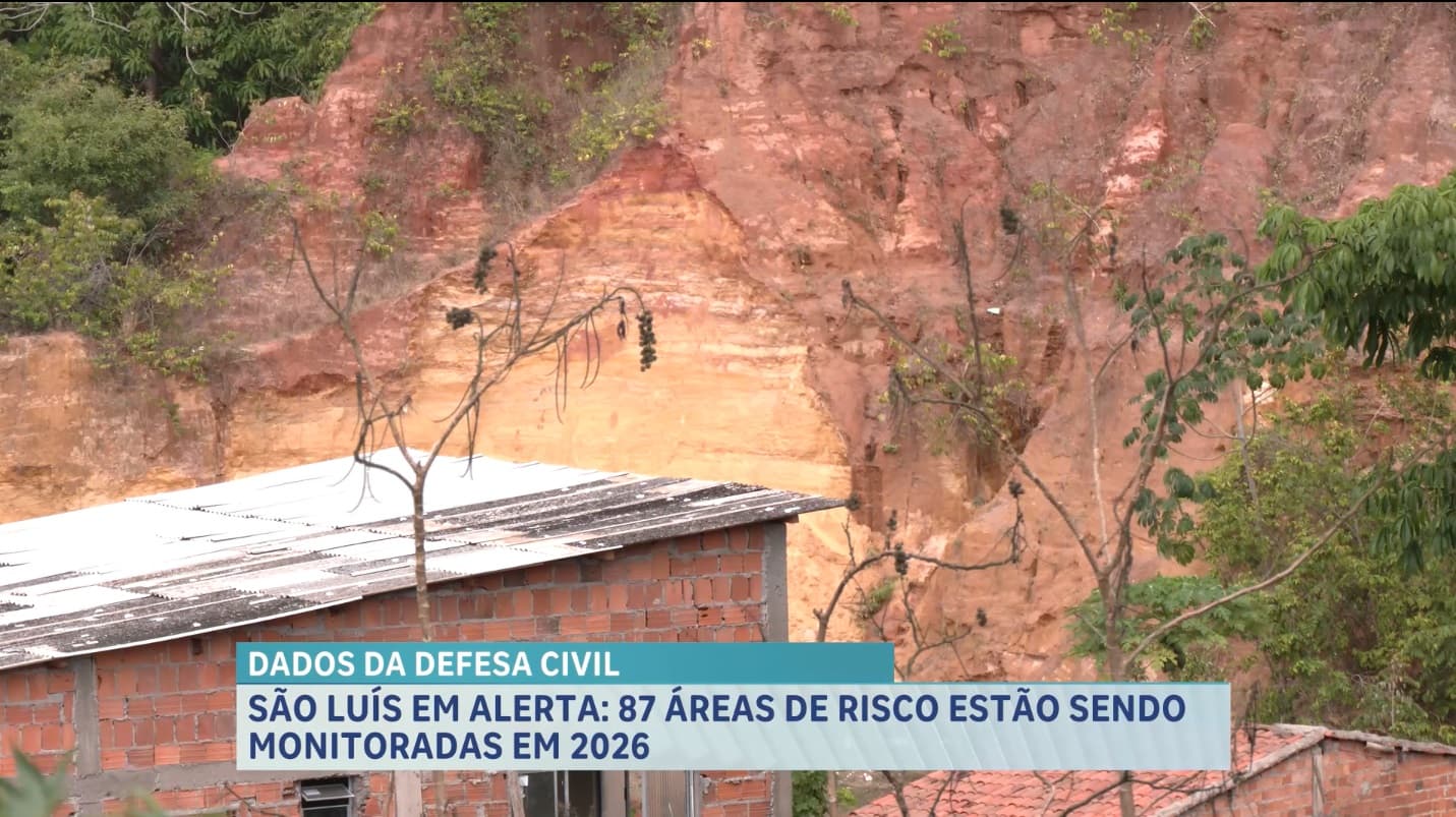 Alerta de desabamento: áreas de risco são monitoradas durante período chuvoso em São Luís