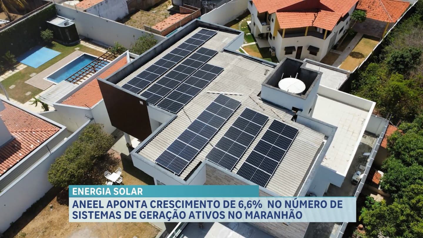 Mais de 13 mil sistemas de energia solar residencial e comercial estão ativos no Maranhão