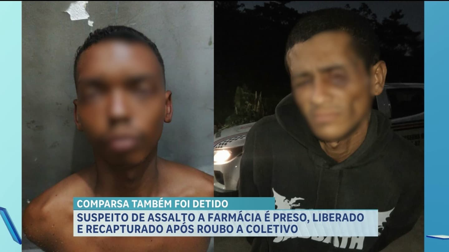 Dois suspeitos são presos após assalto a ônibus na Cohab