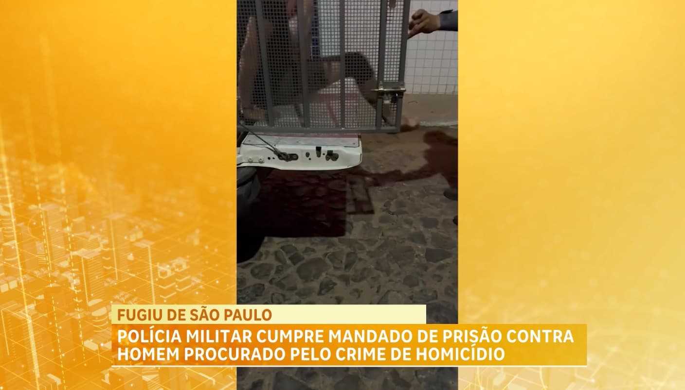 Polícia Militar prende homem procurado por homicídio em São Paulo