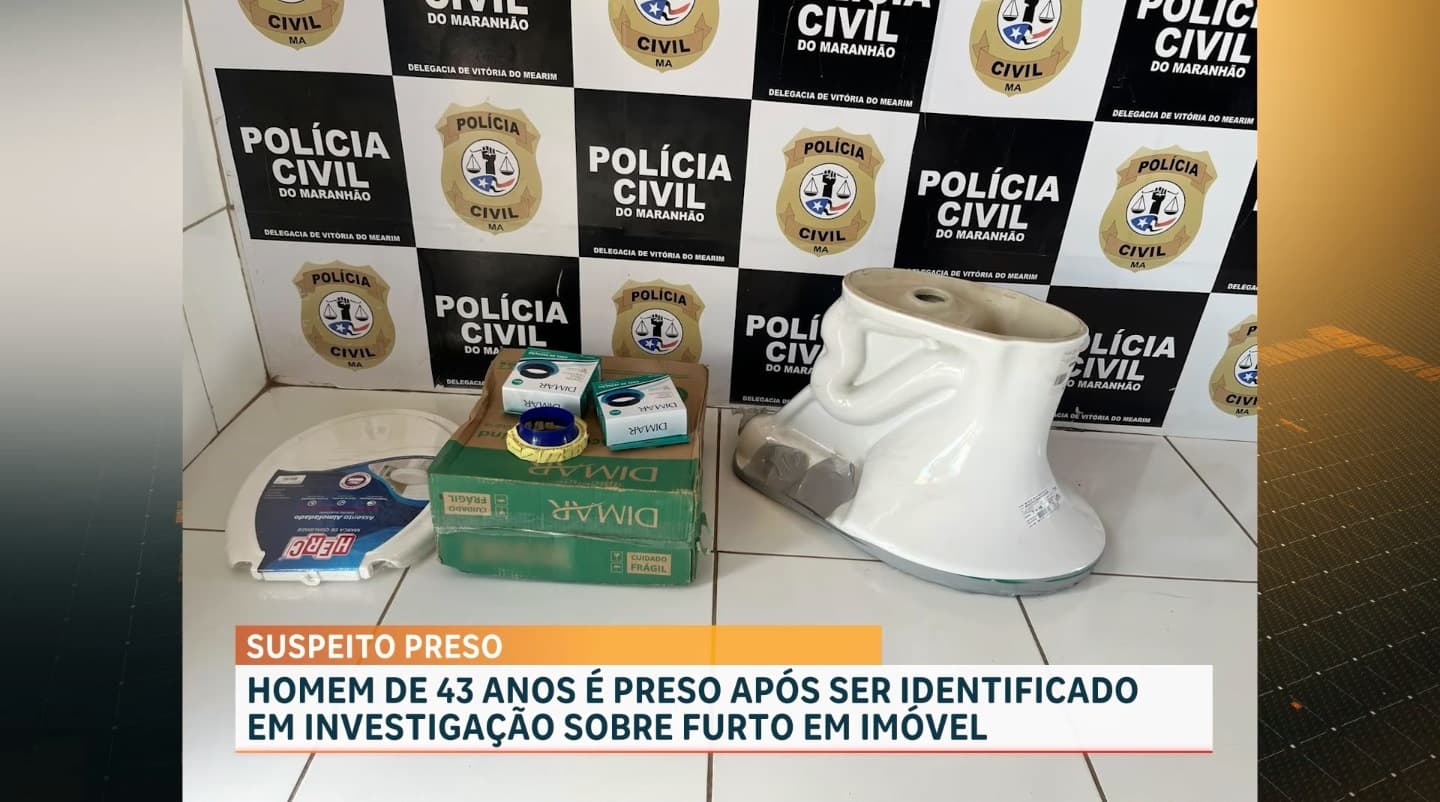 Homem é preso por furto em imóvel comercial em Vitória do Mearim