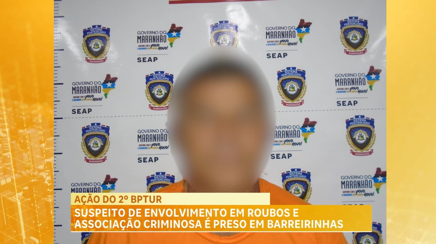 Homem é preso em Barreirinhas suspeito de roubo e associação criminosa