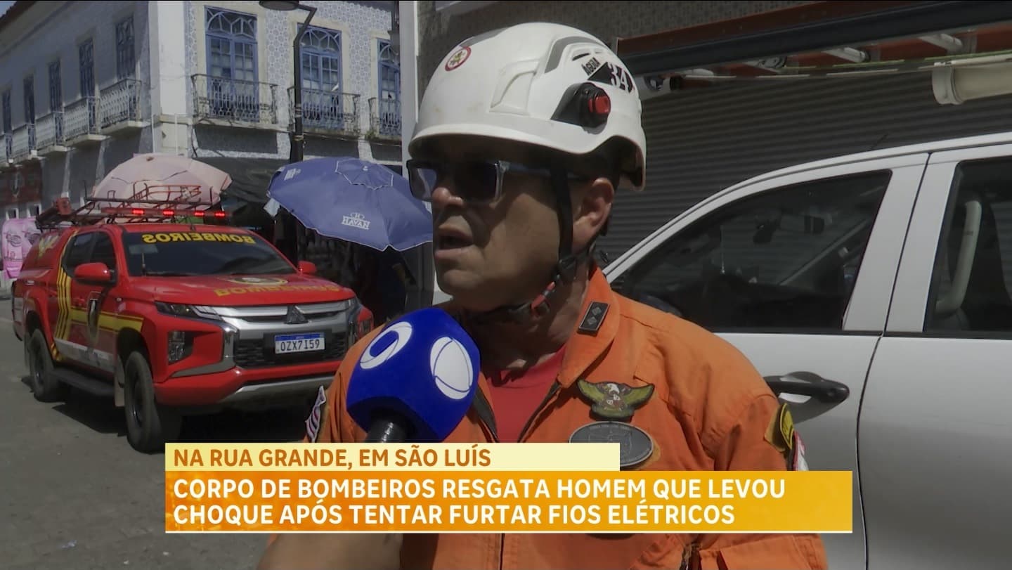 Homem é resgatado em tubulação na Rua Grande após queda de energia no centro de São Luís