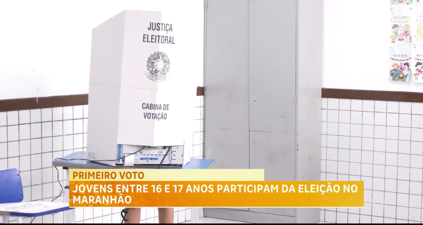 Primeiro voto: jovens de 16 e 17 anos participam da eleição no Maranhão