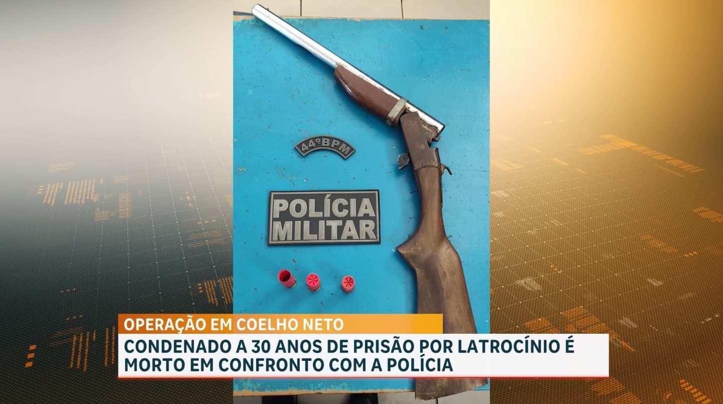 Homem condenado por latrocínio morre em confronto com a polícia em Coelho Neto