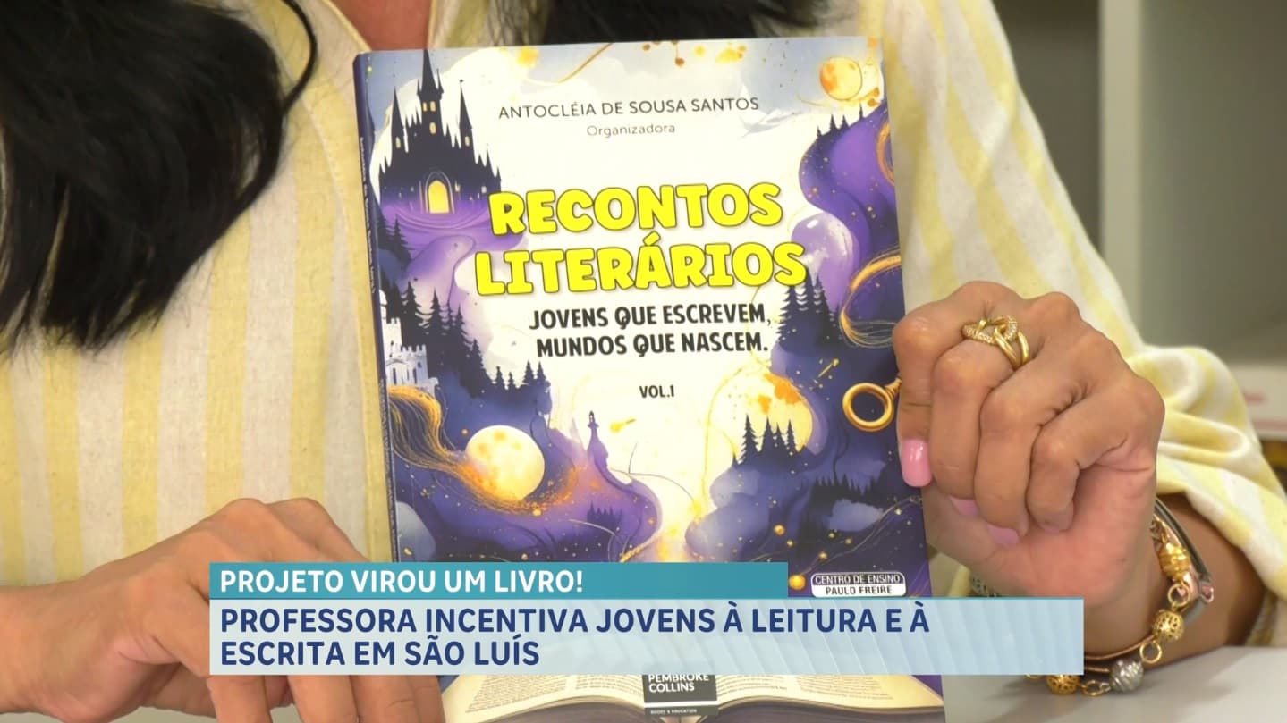 Professora transforma projeto de incentivo à leitura em um livro produzido por seus alunos