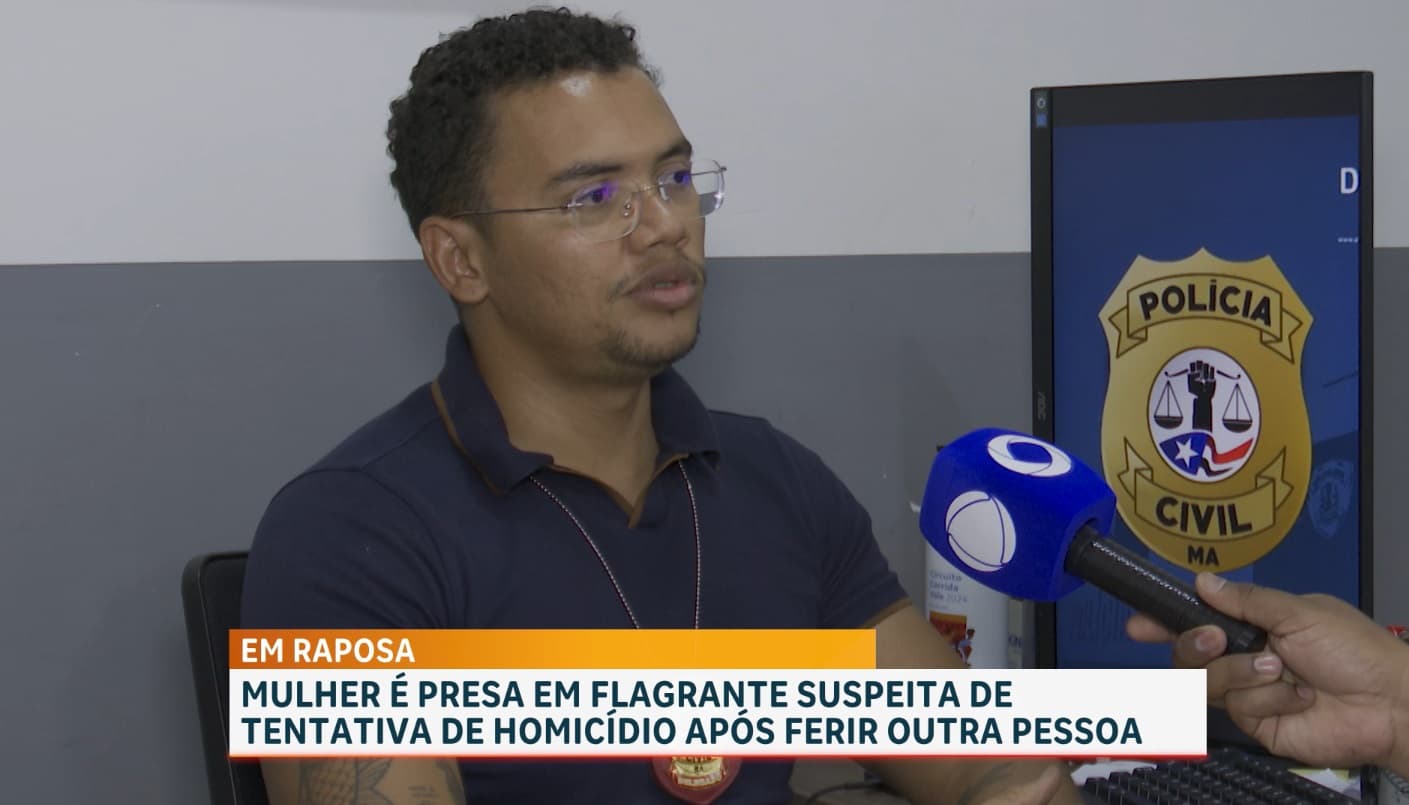 Mulher é esfaqueada após discussão em Raposa, suspeita está presa