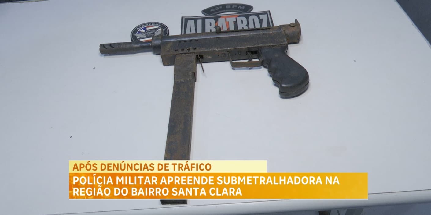 Homem é preso com submetralhadora em condomínio