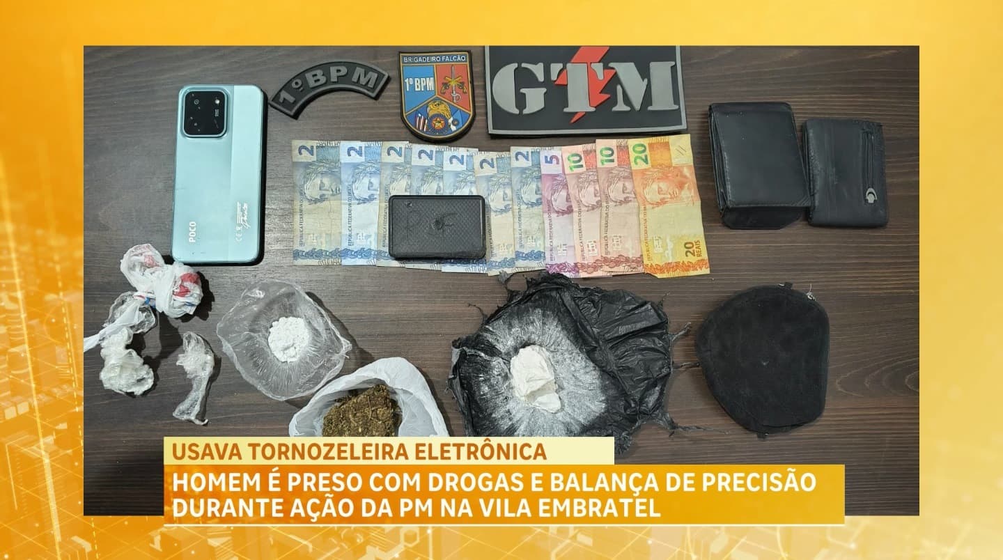 Homem é preso por suspeita de tráfico de drogas na Vila Embratel, em São Luís