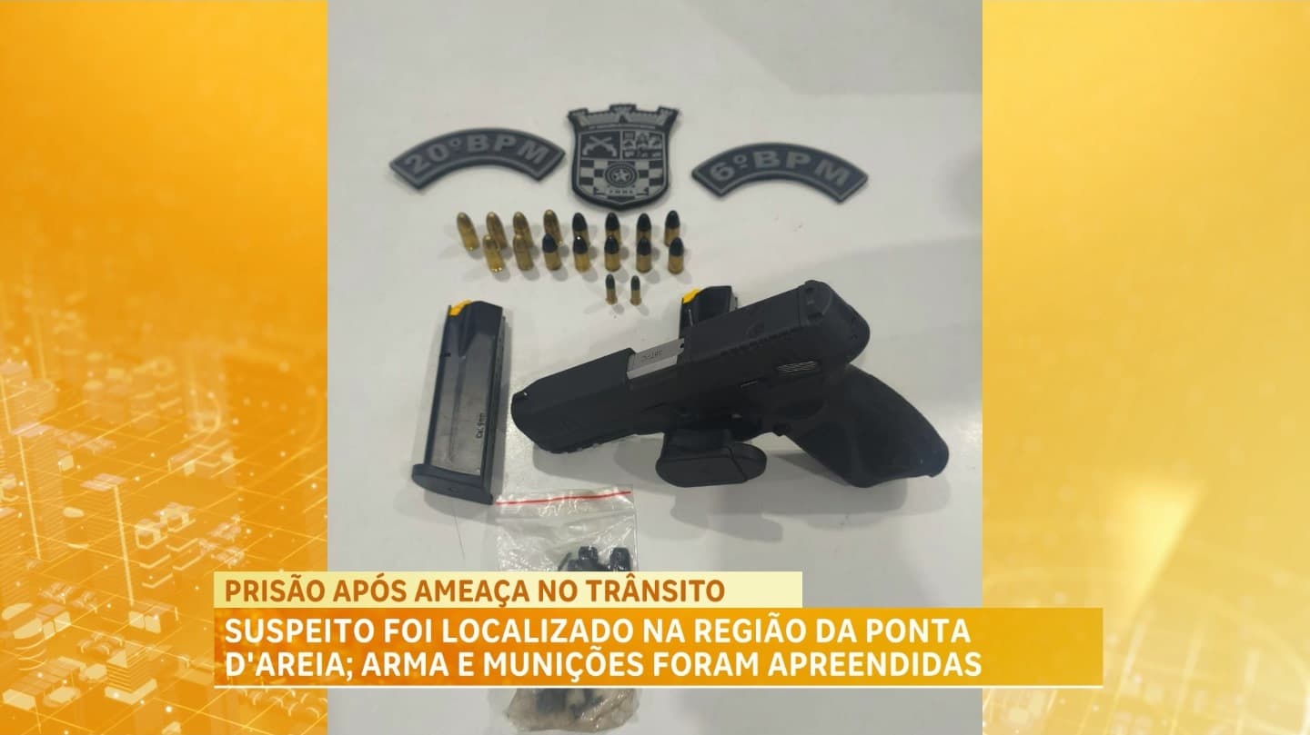 Homem é preso suspeito de ameaça comarma de fogo no trânsito em São Luís
